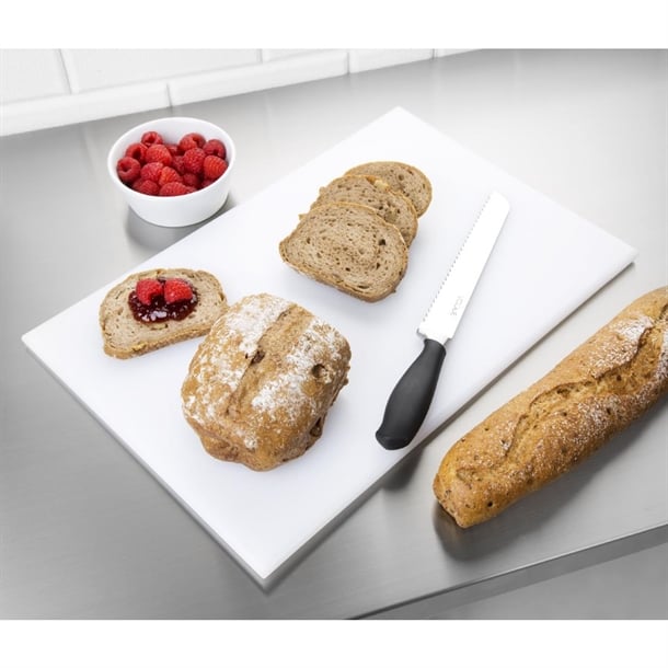 Hygiplas High Density Chopping Board White - 450x300x12mm Hygiplas High Density Chopping Board White - 450x300x12mm