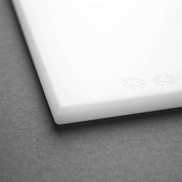 Hygiplas High Density Chopping Board White - 450x300x12mm Hygiplas High Density Chopping Board White - 450x300x12mm