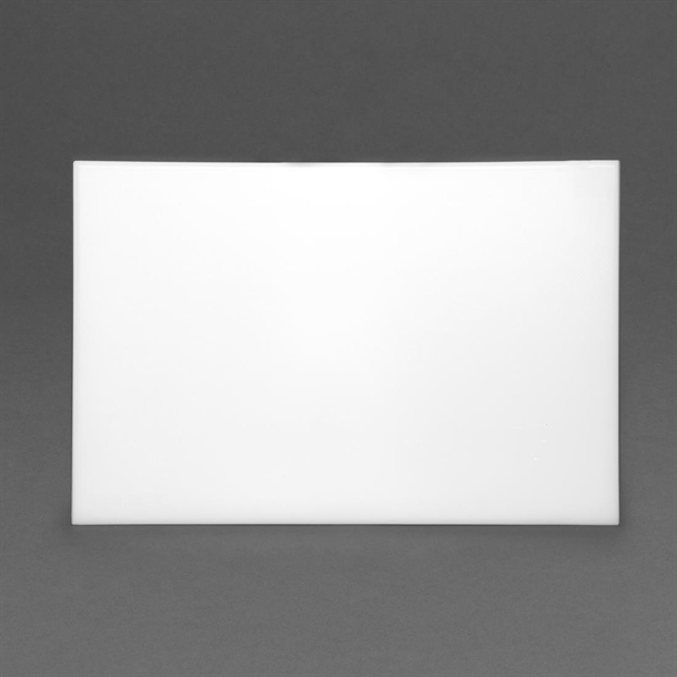 Hygiplas Antibacterial High Density Chopping Board White - 455x305x12mm Hygiplas Antibacterial High Density Chopping Board White - 455x305x12mm