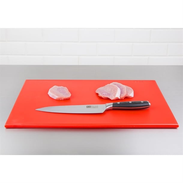 Hygiplas High Density Chopping Board Red - 450x300x12mm