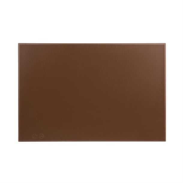 Hygiplas High Density Chopping Board Brown - 450x300x12mm Hygiplas High Density Chopping Board Brown - 450x300x12mm