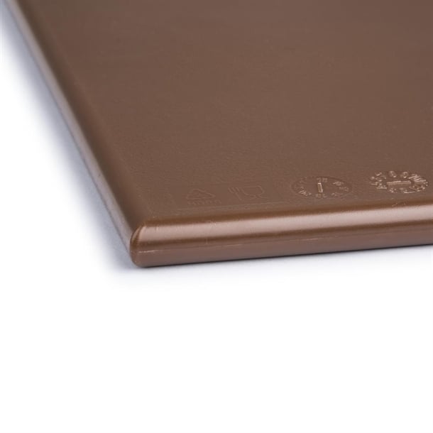 Hygiplas High Density Chopping Board Brown - 450x300x12mm Hygiplas High Density Chopping Board Brown - 450x300x12mm