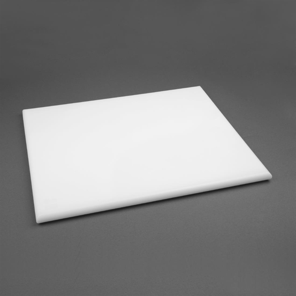 Hygiplas Extra Thick High Density Chopping Board White - 600x450x25mm