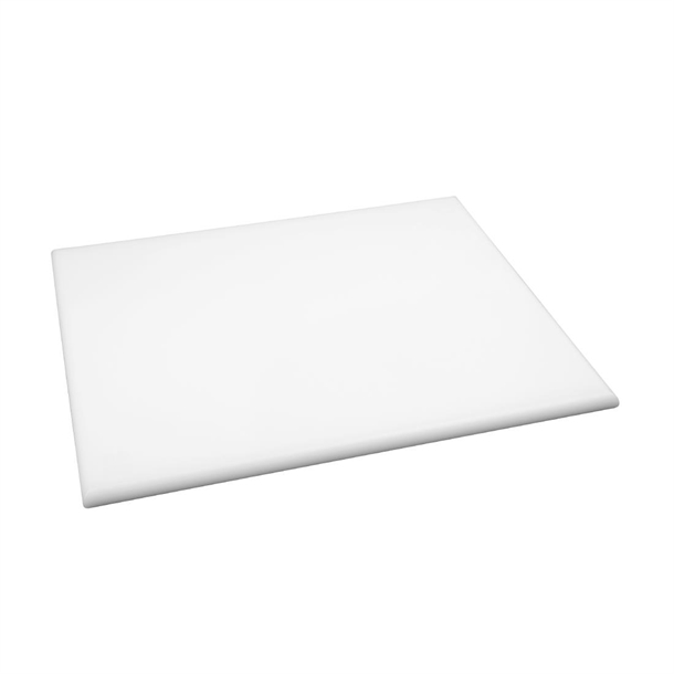 Hygiplas Extra Thick High Density Chopping Board White - 600x450x25mm