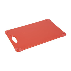 Hygiplas Commercial Grip Chopping Board Red - 458x306mm
