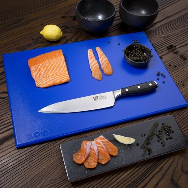 Hygiplas High Density Chopping Board Blue - 450x300x12mm Hygiplas High Density Chopping Board Blue - 450x300x12mm