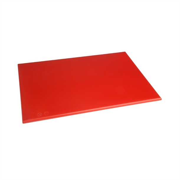 Hygiplas Antibacterial High Density Chopping Board Red - 455x305x12mm Hygiplas Antibacterial High Density Chopping Board Red - 455x305x12mm