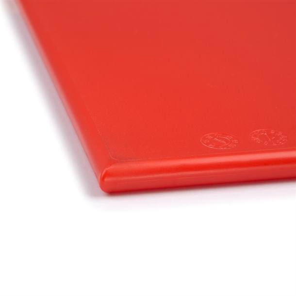 Hygiplas Antibacterial High Density Chopping Board Red - 455x305x12mm Hygiplas Antibacterial High Density Chopping Board Red - 455x305x12mm