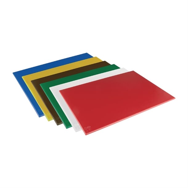Hygiplas High Density Chopping Board White - 12x229x305mm Hygiplas High Density Chopping Board White - 12x229x305mm