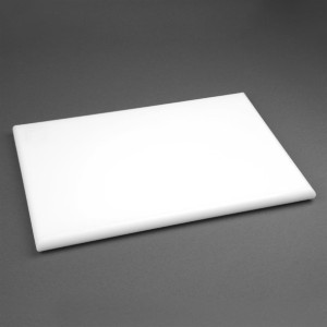Hygiplas Extra Thick High Density Chopping Board White - 450x300x25mm
