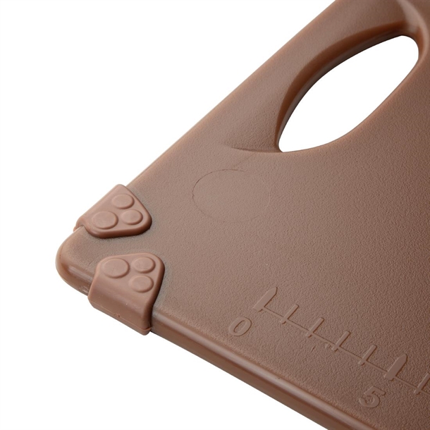 Hygiplas Commercial Grip Chopping Board Brown - 458x306mm