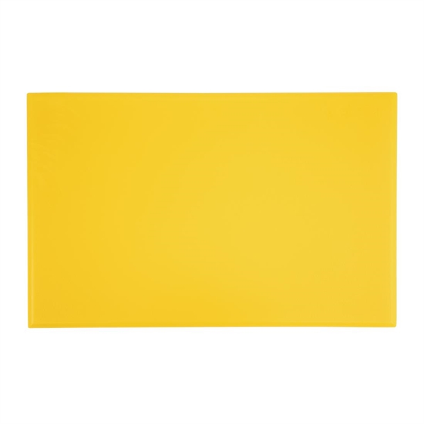 Hygiplas Extra Thick High Density Yellow Chopping Board