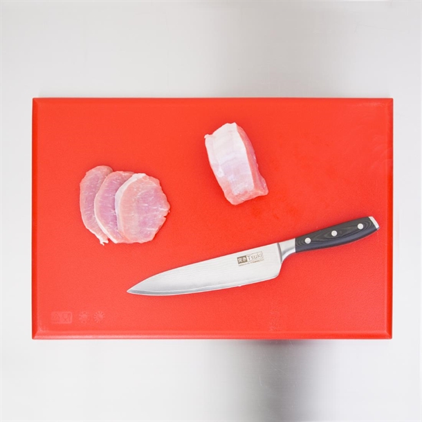 Hygiplas Extra Thick High Density Red Chopping Board Hygiplas Extra Thick High Density Red Chopping Board