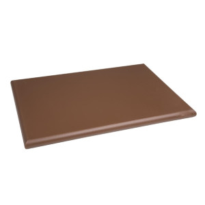 Hygiplas Extra Thick High Density Brown Chopping Board