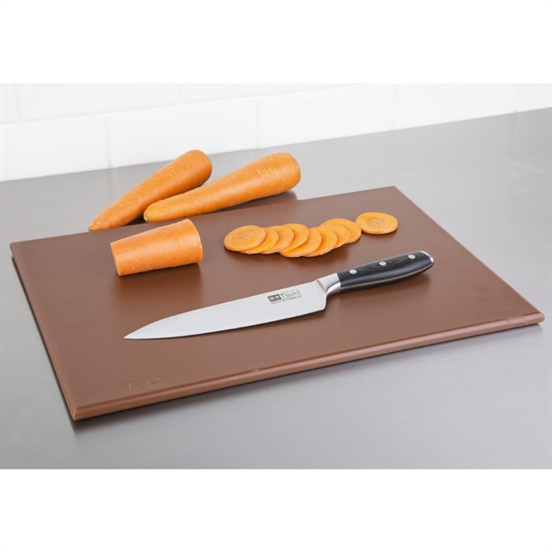Hygiplas High Density Brown Chopping Board Hygiplas High Density Brown Chopping Board
