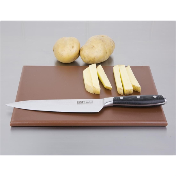 Hygiplas High Density Chopping Board Brown - 12x229x305mm Hygiplas High Density Chopping Board Brown - 12x229x305mm
