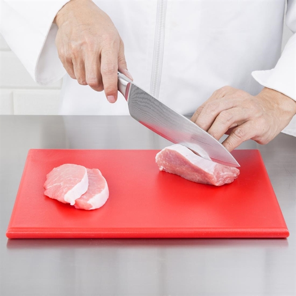 Hygiplas High Density Chopping Board Red - 12x229x305mm