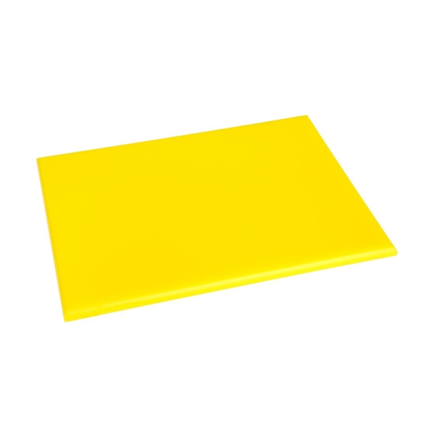 Hygiplas High Density Chopping Board Yellow - 12x229x305mm Hygiplas High Density Chopping Board Yellow - 12x229x305mm