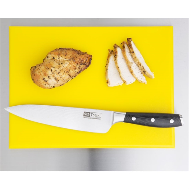 Hygiplas High Density Chopping Board Yellow - 12x229x305mm Hygiplas High Density Chopping Board Yellow - 12x229x305mm