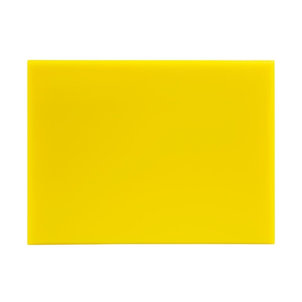 Hygiplas High Density Chopping Board Yellow - 12x229x305mm Hygiplas High Density Chopping Board Yellow - 12x229x305mm