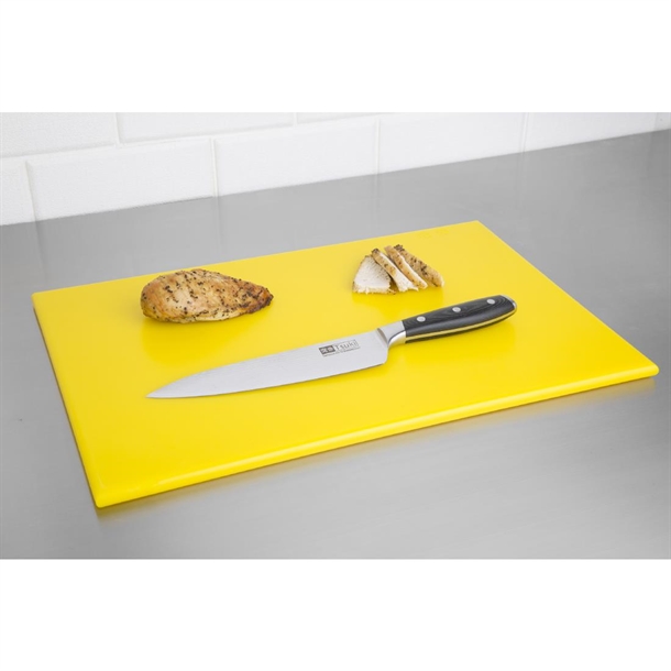 Hygiplas High Density Yellow Chopping Board Hygiplas High Density Yellow Chopping Board