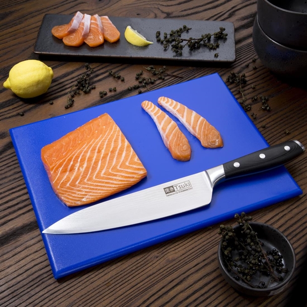 Hygiplas High Density Chopping Board Blue - 12x229x305mm Hygiplas High Density Chopping Board Blue - 12x229x305mm