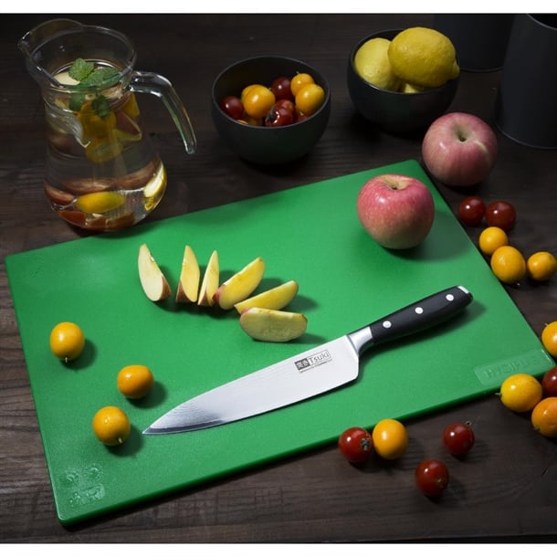 Hygiplas Low Density Chopping Board Green - 450x300x10mm Hygiplas Low Density Chopping Board Green - 450x300x10mm