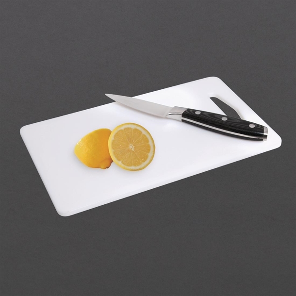 Hygiplas Low Density Cutting Board White - 153x250x6mm Hygiplas Low Density Cutting Board White - 153x250x6mm