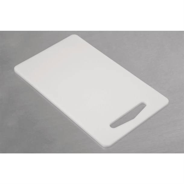 Hygiplas Low Density Cutting Board White - 153x250x6mm Hygiplas Low Density Cutting Board White - 153x250x6mm
