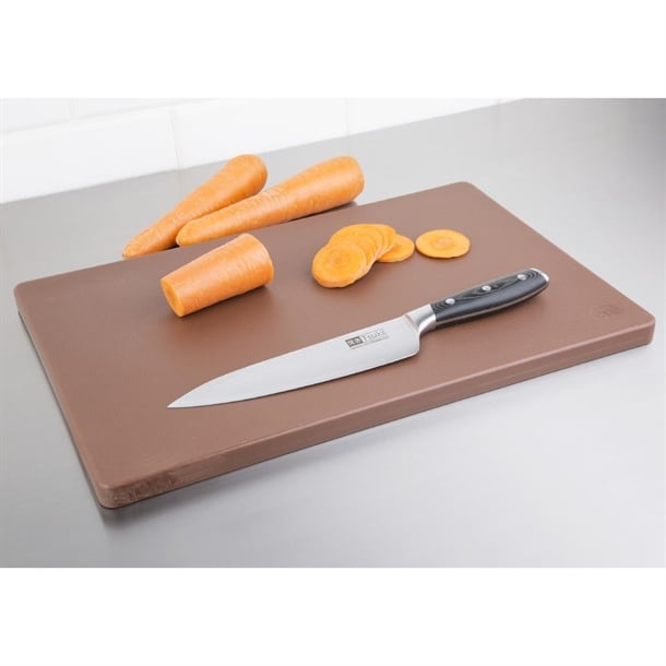 Hygiplas Extra Thick Low Density Chopping Board Brown - 450x300x20mm Hygiplas Extra Thick Low Density Chopping Board Brown - 450x300x20mm