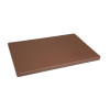 Hygiplas Extra Thick Low Density Chopping Board Brown - 450x300x20mm Hygiplas Extra Thick Low Density Chopping Board Brown - 450x300x20mm
