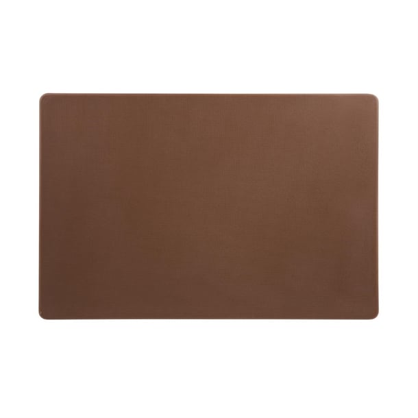 Hygiplas Extra Thick Low Density Chopping Board Brown - 450x300x20mm Hygiplas Extra Thick Low Density Chopping Board Brown - 450x300x20mm