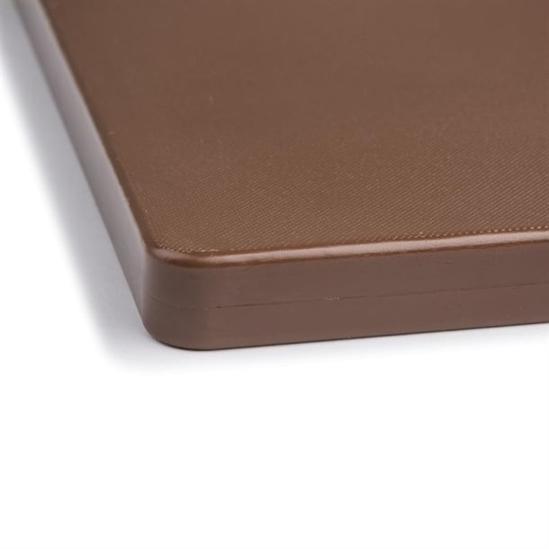 Hygiplas Extra Thick Low Density Chopping Board Brown - 450x300x20mm Hygiplas Extra Thick Low Density Chopping Board Brown - 450x300x20mm