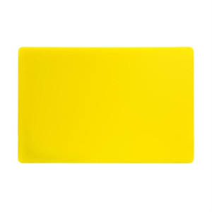 Hygiplas Extra Thick Low Density Chopping Board Yellow - 450x300x20mm