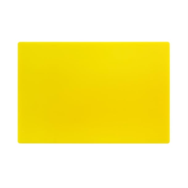 Hygiplas Antibacterial Low Density Chopping Board Yellow - 450x300x10mm