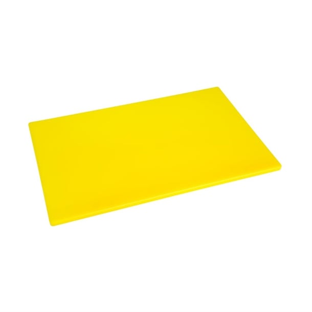 Hygiplas Low Density Chopping Board Yellow - 450x300x10mm Hygiplas Low Density Chopping Board Yellow - 450x300x10mm