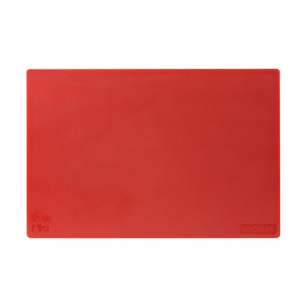 Hygiplas Low Density Chopping Board Red - 450x300x10mm Hygiplas Low Density Chopping Board Red - 450x300x10mm