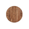 Chef Inox Serve Round Butchers Block Acacia With Inlay & Handle - 530mm Chef Inox Serve Round Butchers Block Acacia With Inlay & Handle - 530mm