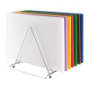 Hygiplas Stainless Steel Heavy Duty Chopping Board Rack - 7 Slots