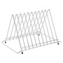 Hygiplas Stainless Steel Heavy Duty Chopping Board Rack - 10 Slots
