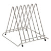 Hygiplas Stainless Steel Triangle Chopping Board Rack - 6x 30mm Slots