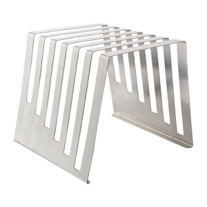 Hygiplas Stianless Steel Tiered Chopping Board Rack - 6x 15mm Slots