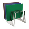 Hygiplas Stianless Steel Tiered Chopping Board Rack - 6x 15mm Slots Hygiplas Stianless Steel Tiered Chopping Board Rack - 6x 15mm Slots