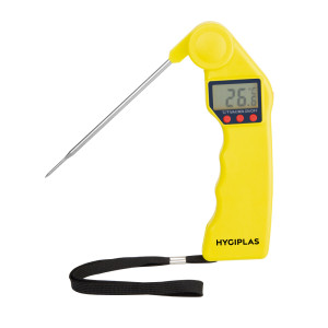 Hygiplas Easytemp Colour Coded Yellow Probe Thermometer