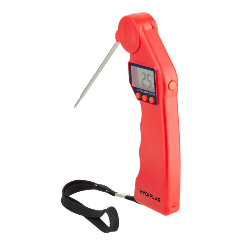 Hygiplas Easytemp Colour Coded Red Probe Thermometer