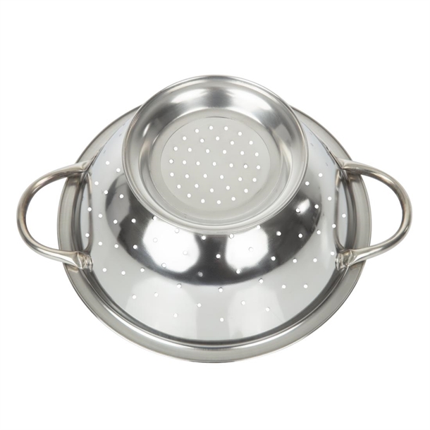 Vogue Stainless Steel Colander 220mm Vogue Stainless Steel Colander 220mm