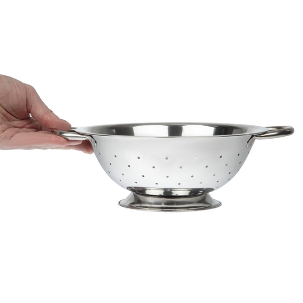 Vogue Stainless Steel Colander 220mm Vogue Stainless Steel Colander 220mm