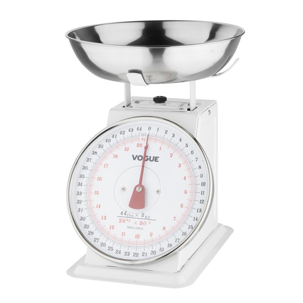 Vogue Kitchen Scale Bowl Top - 20kg Grad. 50g Vogue Kitchen Scale Bowl Top - 20kg Grad. 50g
