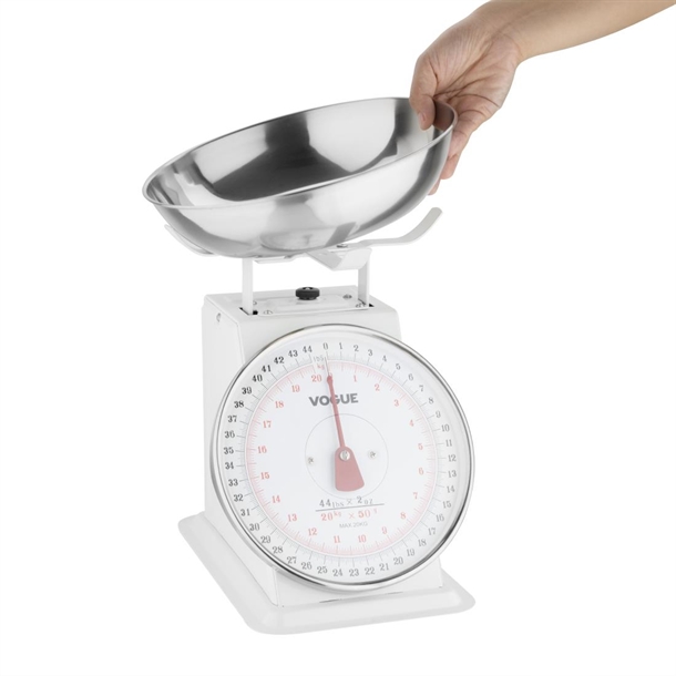 Vogue Kitchen Scale Bowl Top - 20kg Grad. 50g Vogue Kitchen Scale Bowl Top - 20kg Grad. 50g