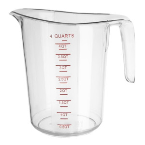 Vogue Polycarbonate Measuring Jug 4Ltr